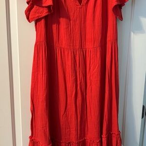 Wonderly Vibrant Red Dress